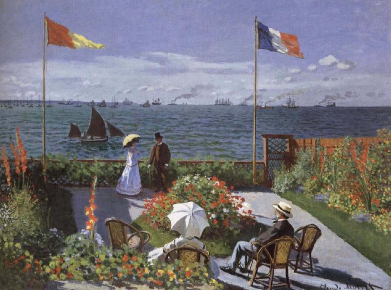 Claude Monet Terrace at Saint-Adresse China oil painting art